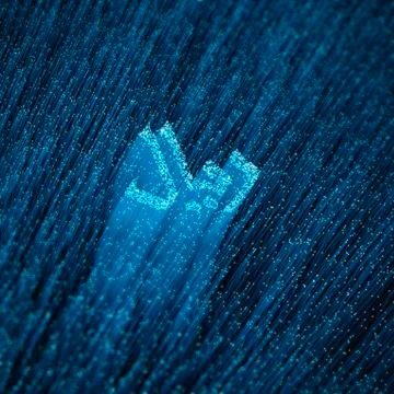 Fiber-optic riyal concept Иллюстрация