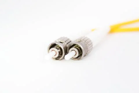 Fiber optic with servers in a technology data center Stock Photos