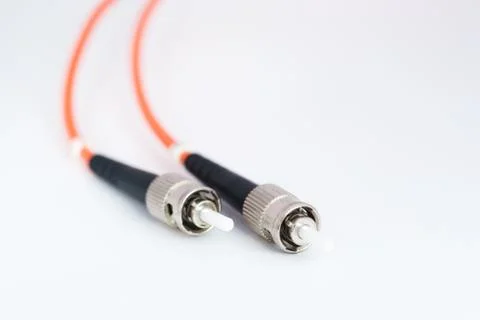 Fiber optic with servers in a technology data center Stock Photos