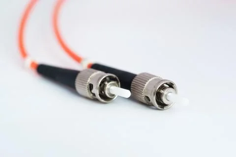 Fiber optic with servers in a technology data center Stock Photos