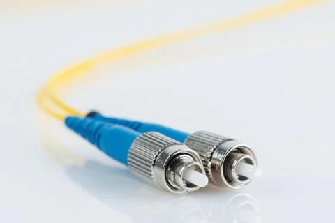 Fiber optic single mode patch cord 스톡 사진