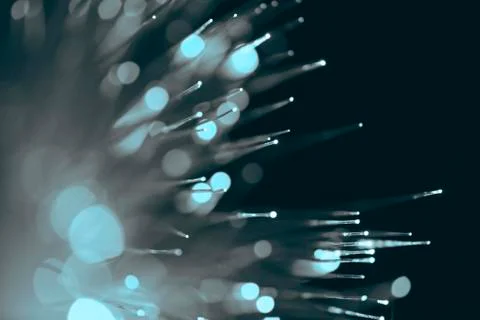 Fiber optic  technology Stock Photos