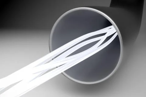 Fiber optic tube Stock Illustration