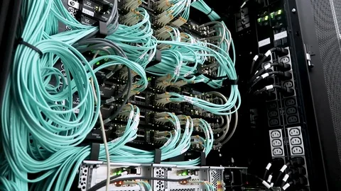 Fiber Optical connector interface. | Stock Video | Pond5