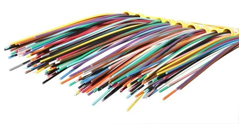 Fiber optical network cable close up Stock Photos