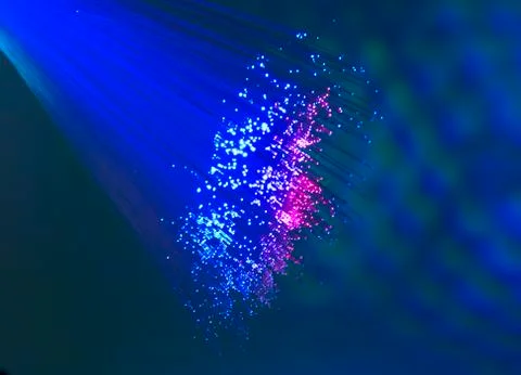 Fiber optical network cable Stock Photos