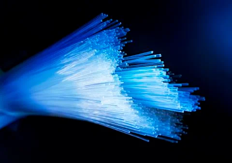 Fiber optical network cable Stock Photos