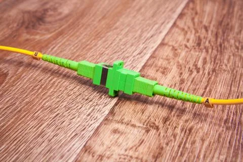 Fiber optical network connector Stock Photos