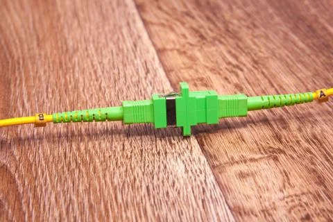 Fiber optical network connector Stock Photos