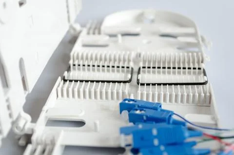Fiber optical patch cord Stock Photos