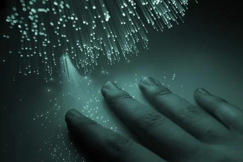 Fiber optical Foto stock