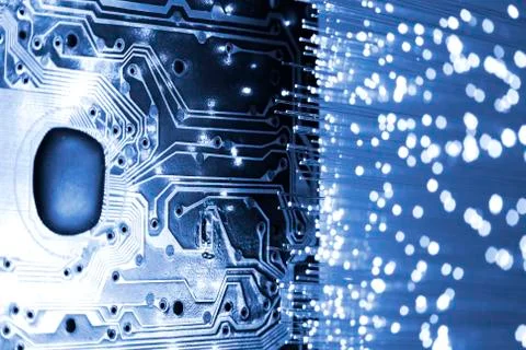 Fiber optical Stockfoto's