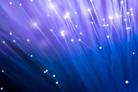 Fiber optics, abstract &amp; blur background Stock Photos