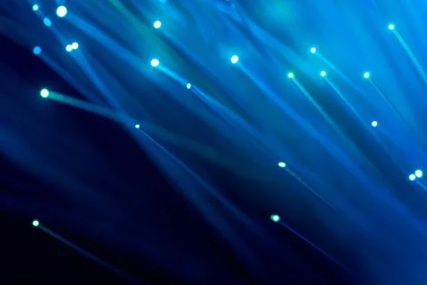 Fiber optics, abstract &amp; blur background Stock Photos