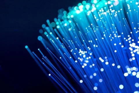 Fiber optics, abstract &amp; blur background Stock Photos