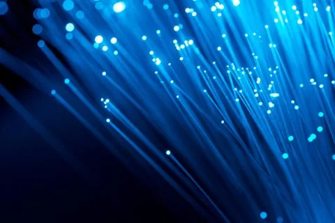 Fiber optics, abstract &amp; blur background Stock Photos