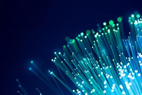 Fiber optics, abstract &amp; blur background Stock Photos