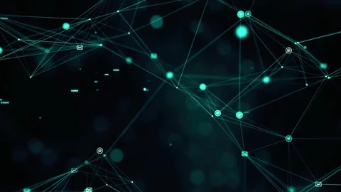Fiber optics background with lots of light spots Stock Footage 339537384