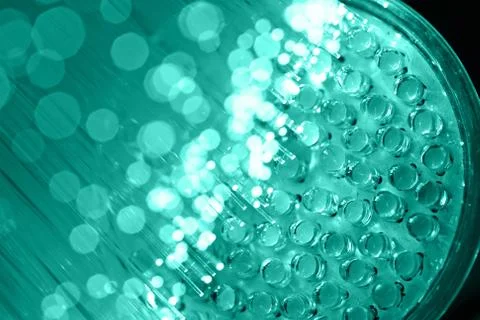 Fiber optics background with lots of light spots Stock Photos