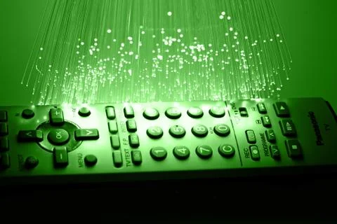 Fiber optics background with lots of light spots Stock Photos