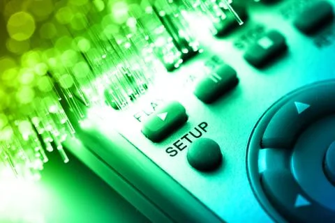 Fiber optics background with lots of light spots Stock Photos