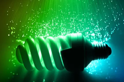 Fiber optics background with lots of light spots Stock Photos