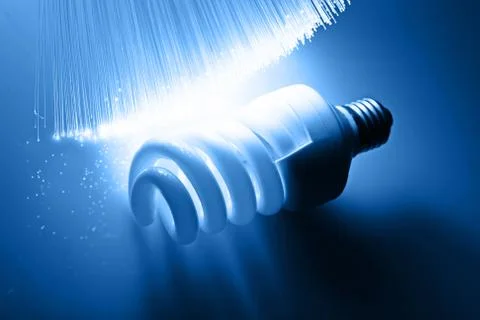 Fiber optics background with lots of light spots Stock Photos