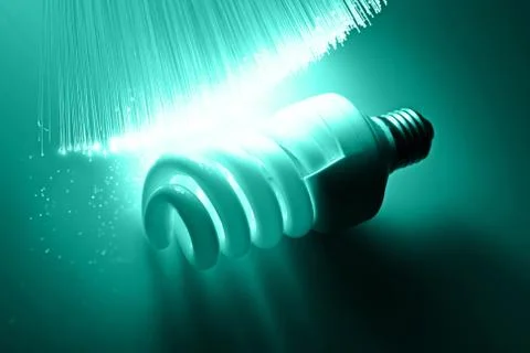 Fiber optics background with lots of light spots Stock Photos