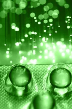 Fiber optics background with lots of light spots Stock Photos