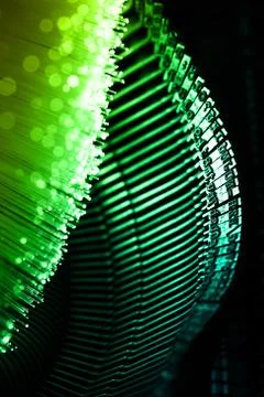 Fiber optics background with lots of light spots Stock Photos