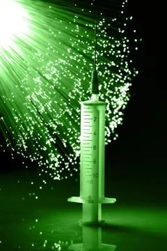 Fiber optics background with lots of light spots Stock Photos