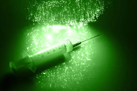 Fiber optics background with lots of light spots Stock Photos