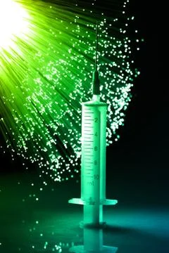 Fiber optics background with lots of light spots Stock Photos