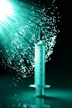 Fiber optics background with lots of light spots Stock Photos