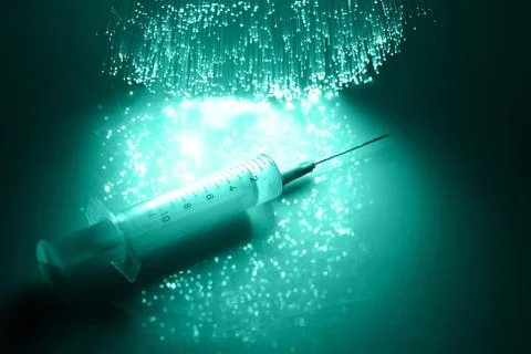 Fiber optics background with lots of light spots Stock Photos