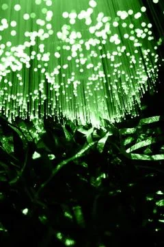 Fiber optics background with lots of light spots Stock Photos
