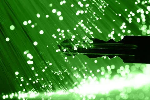 Fiber optics background with lots of light spots Stock Photos