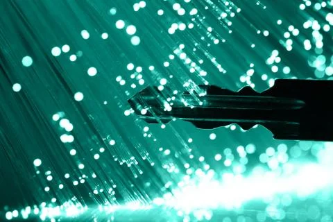 Fiber optics background with lots of light spots Stock Photos