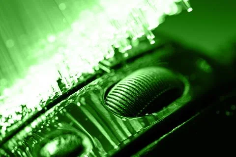 Fiber optics background with lots of light spots Stock Photos