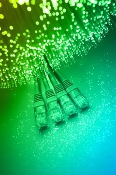 Fiber optics background with lots of light spots Stock Photos