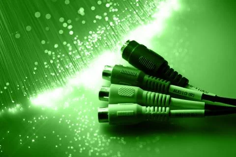 Fiber optics background with lots of light spots Stock Photos