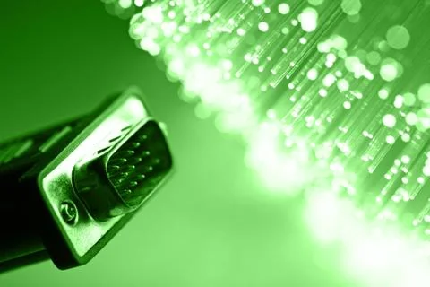 Fiber optics background with lots of light spots Stock Photos