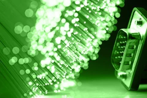 Fiber optics background with lots of light spots Stock Photos
