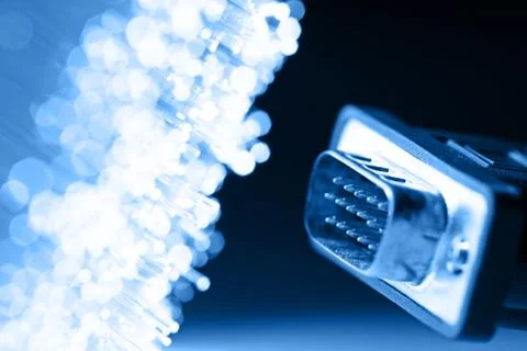 Fiber optics background with lots of light spots Stock Photos