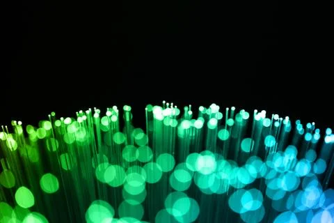 Fiber optics background with lots of light spots Stock Photos