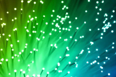 Fiber optics background with lots of light spots Stock Photos