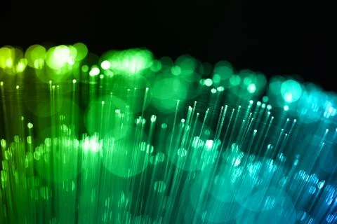 Fiber optics background with lots of light spots Stock Photos