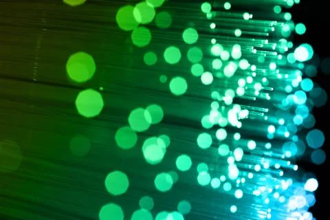 Fiber optics background with lots of light spots Stock Photos