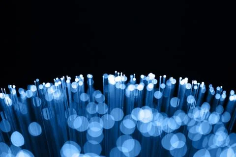 Fiber optics background with lots of light spots Stock Photos