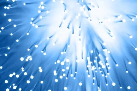 Fiber optics background with lots of light spots Stock Photos